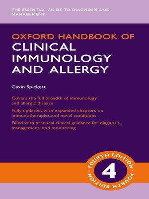 cover image of Oxford Handbook of Clinical Immunology and Allergy